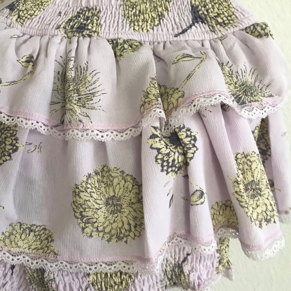 ☀️LAVENDER RUFFLES & LACE FLORAL SHORTS SET - Picture 8 of 11